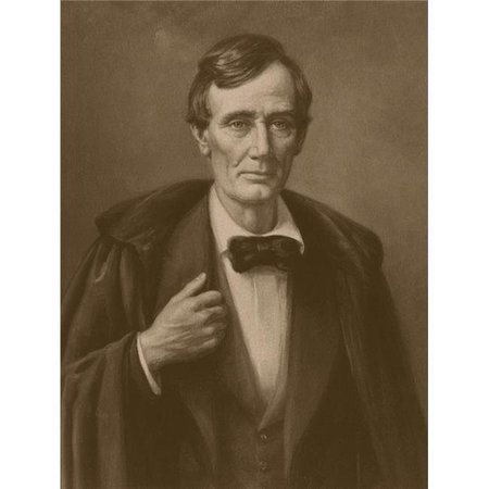 STOCKTREK IMAGES StockTrek Images PSTJPA101200M Vintage Civil War Era Print of President Abraham Lincoln Wearing An Overcoat Poster Print; 12 x 15 PSTJPA101200M